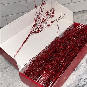 Red Christmas tree decor